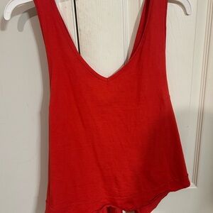 Red Sleeveless Women's Top
